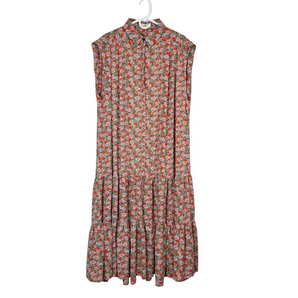 Natural Life Talulah Oversized Boho Shirtdress Floral Maxi Multicolor Sz L/XL - Picture 1 of 8